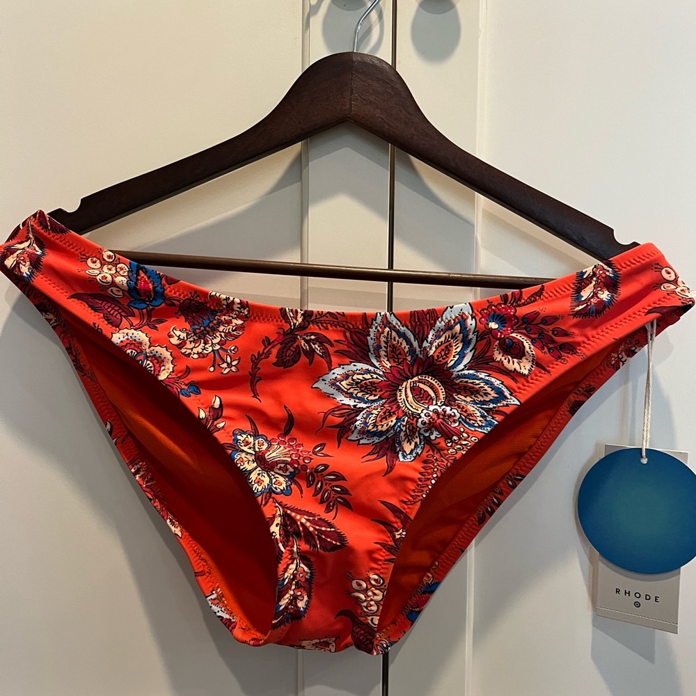 Rhode x Target orange paisley bikini bottom NWT